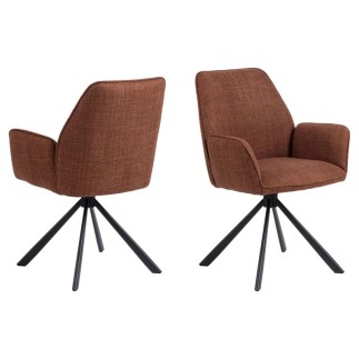 Upholstered Chair with 4-Spoke Base - Glenda | Isarreda
