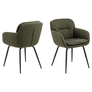 Chair with Armrests and Zip - Dora | Isarreda