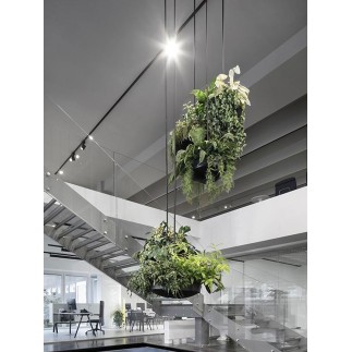 Hanging Black Aluminum Planter - Culture