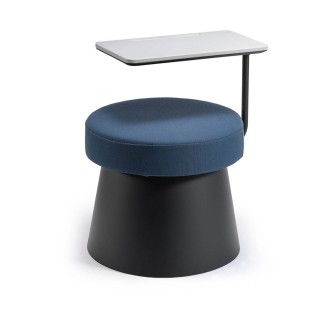 Pouf Tondo in Tessuto Gaber - Salt | Gaber