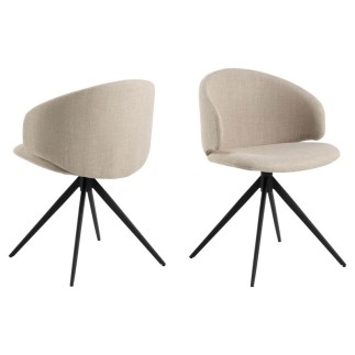 Sedia Girevole con Gambe a Trespolo - Olivia