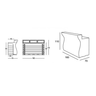 Modular Bar Counter - Bartolomeo Desk | Plust