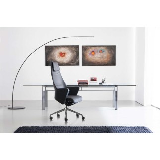 Fire-retardant Similar-Leather Executive Chair - Wrap 01