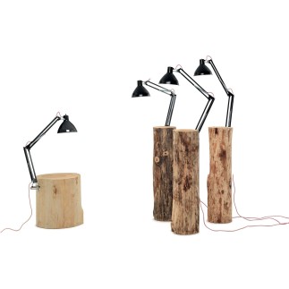 Tavolino in Legno con Lampada - Piantama | Mogg