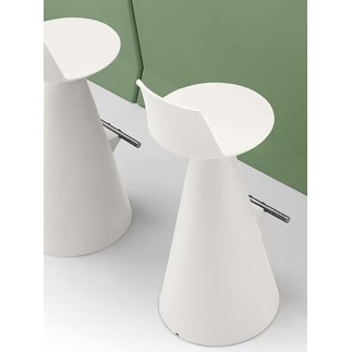 Fixed Outdoor Stool with Footrest – Lira | Lyxo