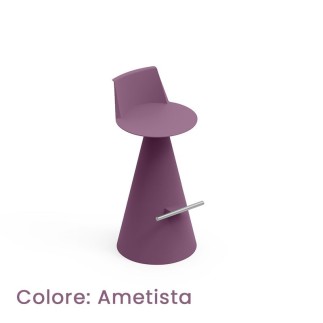 Fixed Outdoor Stool with Footrest – Lira | Lyxo