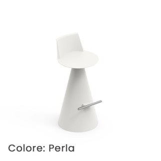 Fixed Outdoor Stool with Footrest – Lira | Lyxo