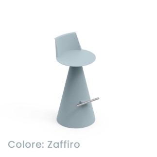 Fixed Outdoor Stool with Footrest – Lira | Lyxo