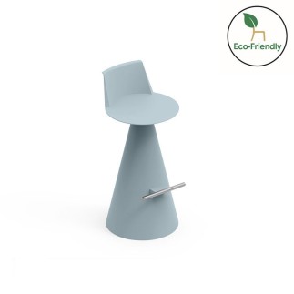 Fixed Outdoor Stool with Footrest – Lira | Lyxo