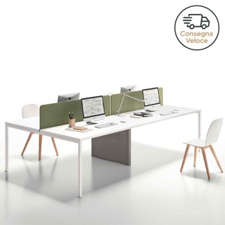 4-Seat Workstation Desk – Agile | Martex