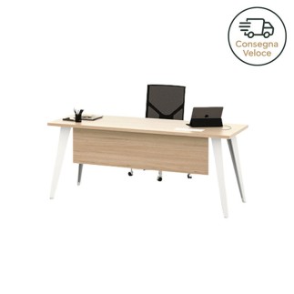 Single Workstation Desk with or without Modesty Panel – Pigreco | Martex