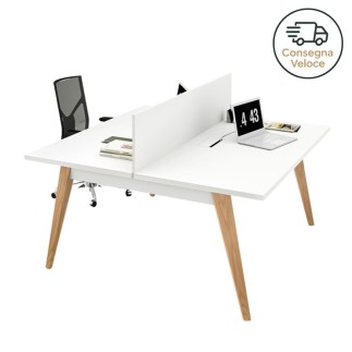 Bench 2 posti con Pannello Divisorio – Pigreco | Martex