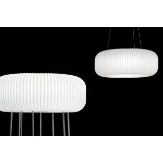 Lampada da Terra con Base in Ferro Verniciato - Elly | Lyxo