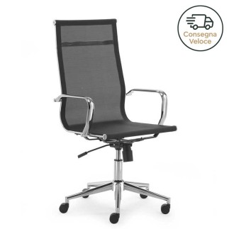 Swivel Chair in Eco-leather or Mesh – Zeus H | MSTYLE