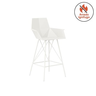 High Stool with Armrest - Faz