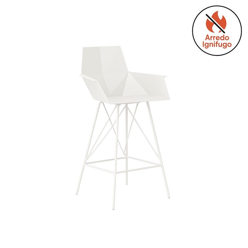 Sgabello Alto con Braccioli - Faz | Vondom