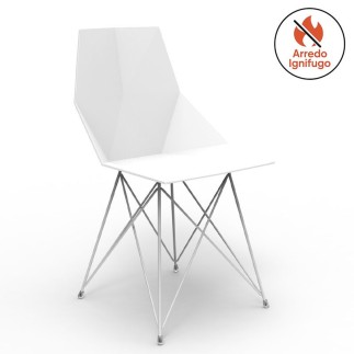 Chair in Polypropylene and Stainless Steel - Faz
