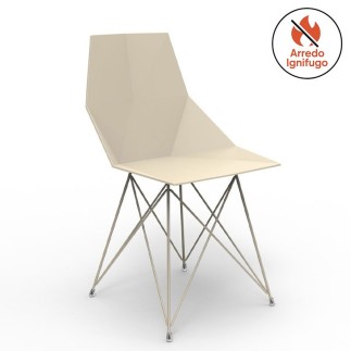 Chair in polypropylene and stainless steel - Faz | Vondom