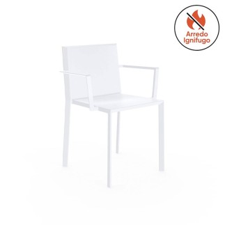 Stackable Outdoor Chair with Armrests - Quartz