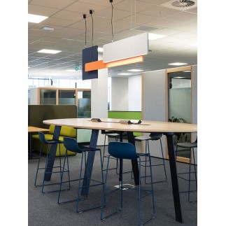 Sound-Absorbing Ceiling Panel With LED Light - Blade | Luxx Box
