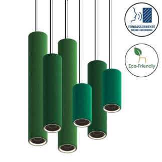 Lampada Modulare a Sospensione e Fonoassorbente - Stalik | Luxx Box