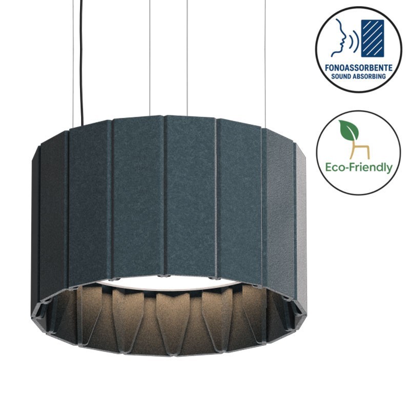 Cylindrical Acoustic Office Pendant – Vapor Echo Cylinder | Luxxbox