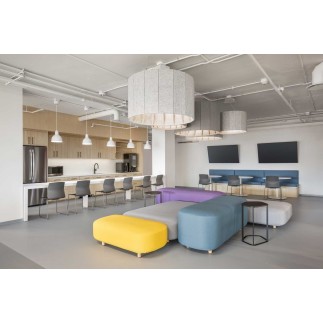 Cylindrical Acoustic Office Pendant – Vapor Echo Cylinder | Luxxbox