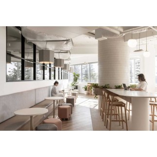Cylindrical Acoustic Office Pendant – Vapor Echo Cylinder | Luxxbox