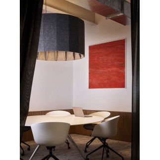 Cylindrical Acoustic Office Pendant – Vapor Echo Cylinder | Luxxbox