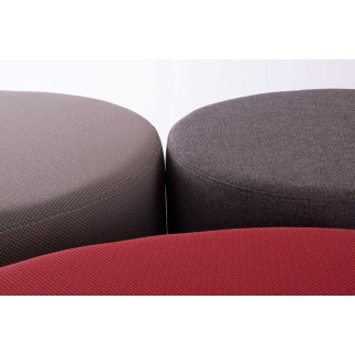 Outdoor Rounded Padded Ottoman - Tape | Spouf