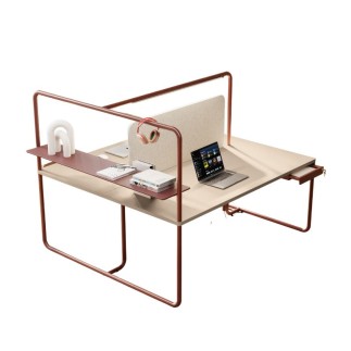 Bench 2 Posti con Mensola - Itube | Alea