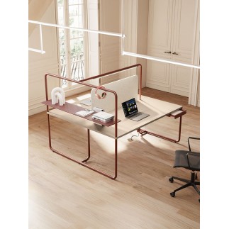Bench 2 Posti con Mensola - Itube | Alea