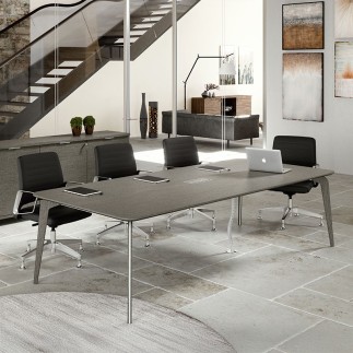 Tavolo Riunione con Piano in Legno - Blade X | Alea
