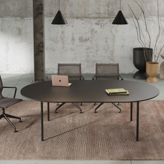 Tavolo con Piano Ovale Stile Minimal - Rendex Vous | Alea
