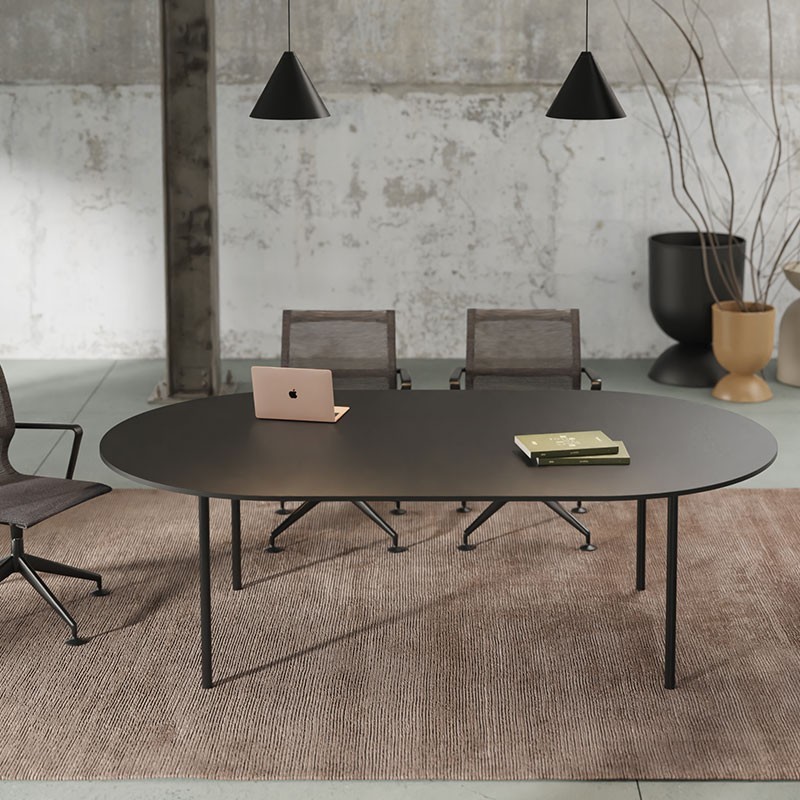 Oval Top Table Minimal Style - Randez Vous | Alea