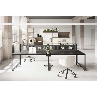 Bench 4 Posti in Stile Industriale - Itube