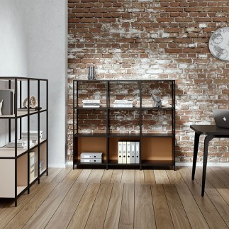 Modular Industrial Style Bookcase - Q18 | Alea