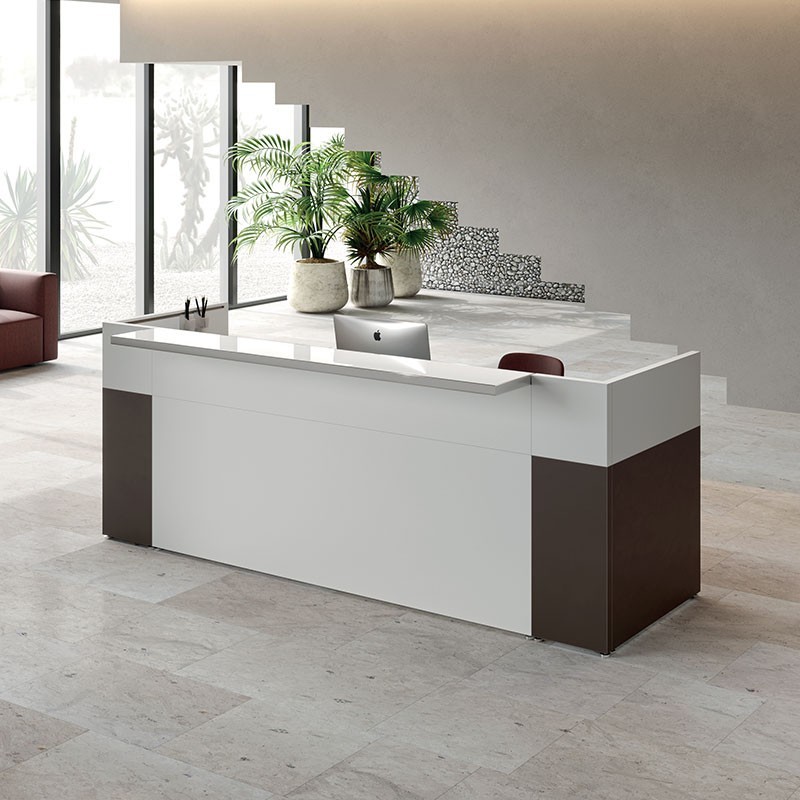 Bancone Reception Lineare con Mensola - Philo | Alea