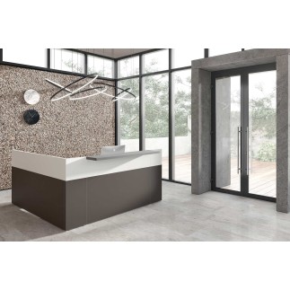 Bancone Reception Lineare con Mensola - Philo | Alea
