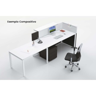 Linear Reception Desk with Shelf – Philo | Alea