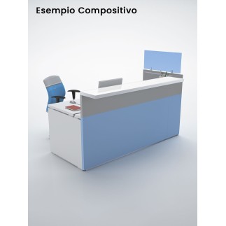 Linear Reception Desk with Shelf – Philo | Alea