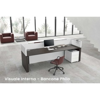 Linear Reception Desk with Shelf – Philo | Alea