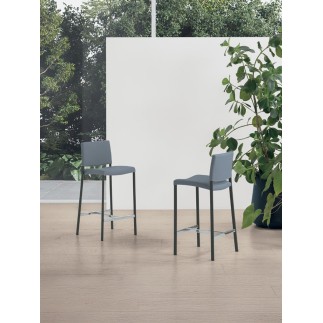 Sgabello Rivestito con Poggiapiedi - Zara | Target Point