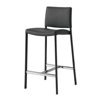 Upholstered Stool with Footrest - Zara | Target Point