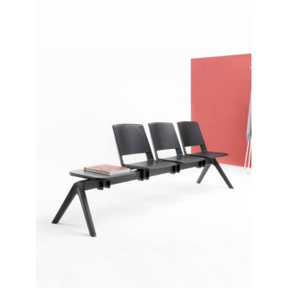 Seduta su Trave Con o Senza Tavolino - Clio Plastic Bench