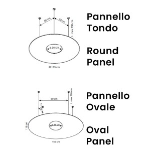 Pannello Acustico a Soffitto con o senza Lampada - Giotto Ceiling | Caimi