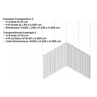Tenda Divisoria Fonoassorbente Modulare - Clasp Divider | Caimi