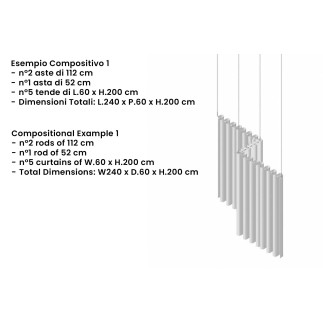 Tenda Divisoria Fonoassorbente Modulare - Clasp Divider | Caimi