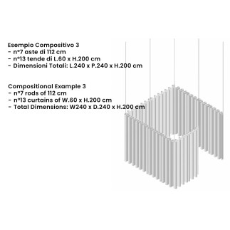 Tenda Divisoria Fonoassorbente Modulare - Clasp Divider | Caimi