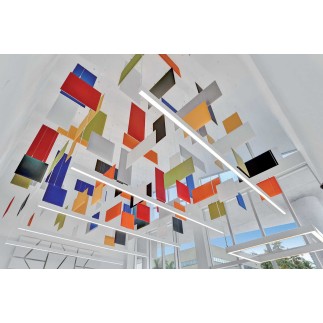 Rectangular Suspended Sound-Absorbing Panel – Baffle | Caimi